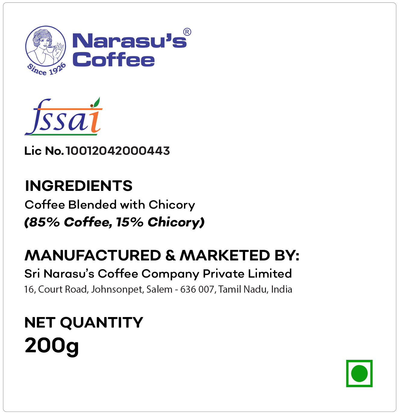 Dhivyam Filter Coffee